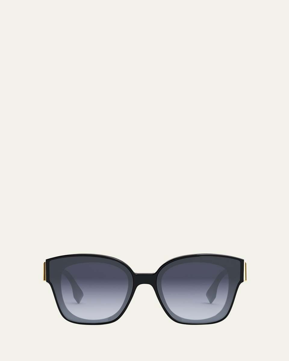 Oversized F Logo Acetate Cat-Eye Sunglasses